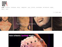 Tablet Screenshot of neworleansfashionweek.com